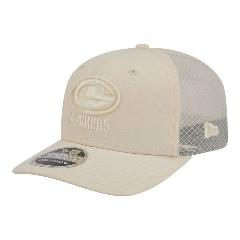 Casquette ajustable New Era crème Green Bay Packers 9SEVENTY pour homme