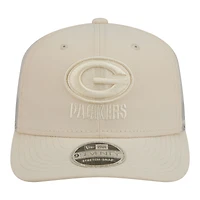 Casquette ajustable New Era crème Green Bay Packers 9SEVENTY pour homme
