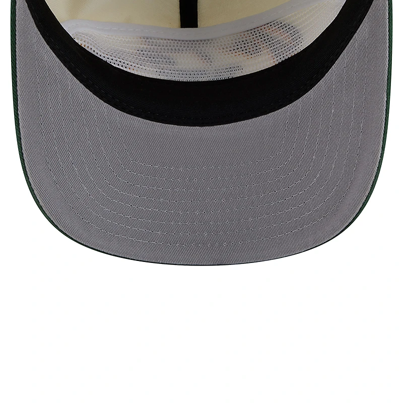 Men's New Era Cream Green Bay Packers Script 19TWENTY Adjustable Hat