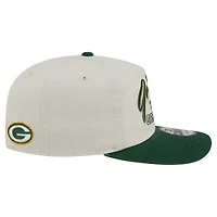 Men's New Era Cream Green Bay Packers Script 19TWENTY Adjustable Hat