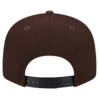 Casquette snapback New Era 9FIFTY Green Bay Packers marron foncé, motif camouflage bois brûlé
