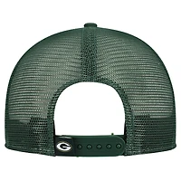 Men's New Era Gold/Green Green Bay Packers Outdoor Split Panel 9FIFTY Snapback Hat