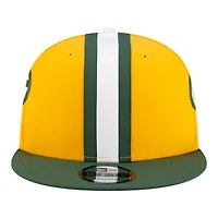 Casquette Snapback 9FIFTY pour homme New Era Gold Green Bay Packers