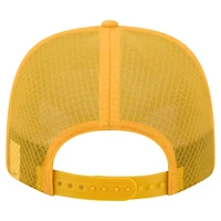 Men's New Era Gold Green Bay Packers Micro Badge 9SEVENTY Adjustable Hat