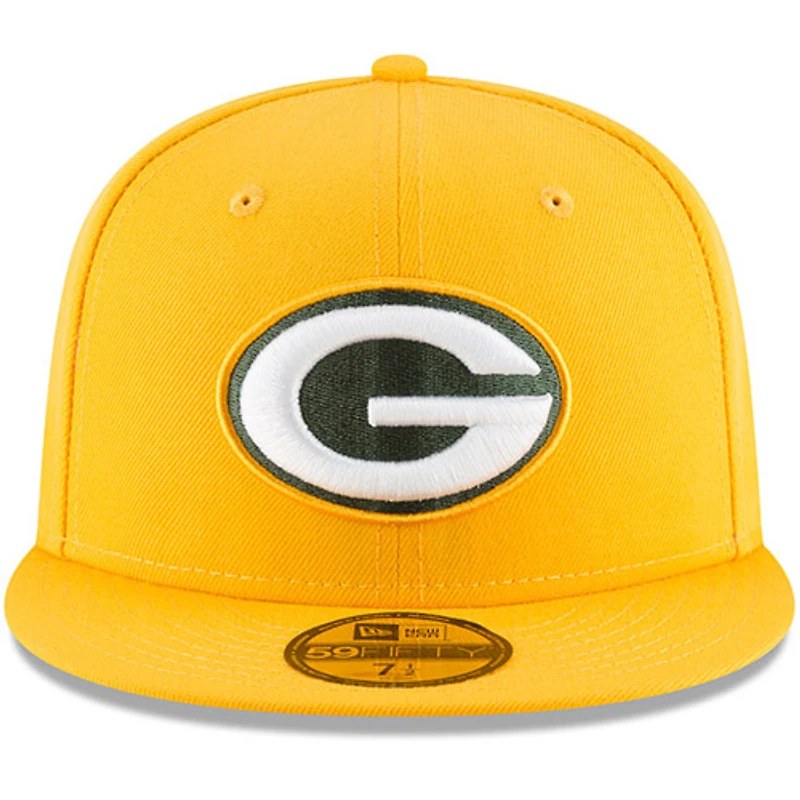 Casquette ajustée New Era Green Bay Packers Omaha 59FIFTY pour homme