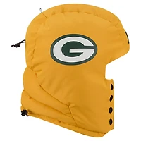 Men's New Era  Gold Green Bay Packers Puffer Balaclava