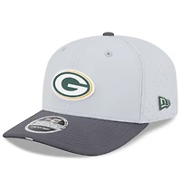 Men's New Era  Gray/Graphite Green Bay Packers 2025 NFL Training Camp 9SEVENTY Adjustable Hat