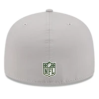 Casquette ajustée 59FIFTY Sideline 2025 des Green Bay Packers de New Era pour homme, grise