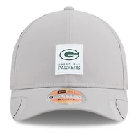Casquette ajustable New Era grise Green Bay Packers 2025 Sideline M-Crown 9FORTY pour homme