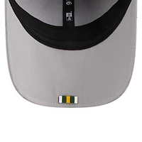 Casquette ajustable New Era grise Green Bay Packers 2025 Sideline M-Crown 9FORTY pour homme