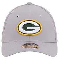 Men's New Era Gray Green Bay Packers 39THIRTY M-Crown Flex Fit Hat
