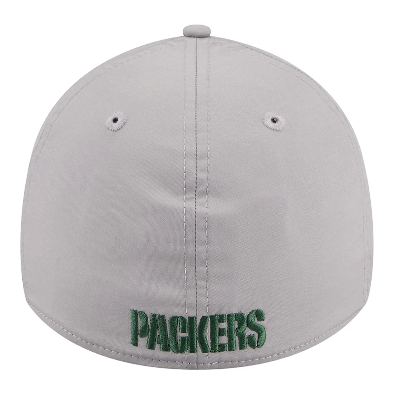 Casquette New Era Flex grise Green Bay Packers perforée 39THIRTY pour homme