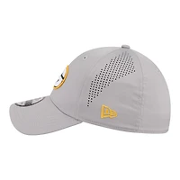Men's New Era  Gray Green Bay Packers Perforated 39THIRTY Flex Hat
