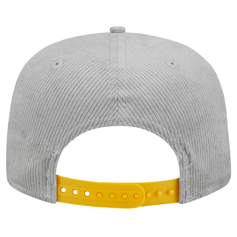 Casquette de golf snapback à cordon de serrage Green Bay Packers de New Era pour homme, grise