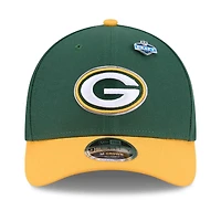 Casquette ajustable New Era Green Bay Packers 2026 NFL Draft 9FORTY M-Crown pour homme, verte et or