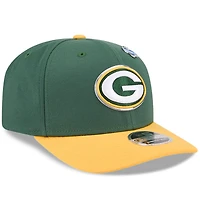 Casquette ajustable New Era verte et or Green Bay Packers 2026 NFL Draft 9SEVENTY pour homme