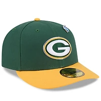 Men's New Era  Green/Gold Green Bay Packers 2026 NFL Draft Pre-Curved 59FIFTY Fitted Hat