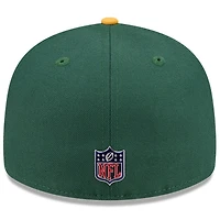 Men's New Era  Green/Gold Green Bay Packers 2026 NFL Draft Pre-Curved 59FIFTY Fitted Hat