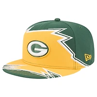 Casquette ajustée New Era 59FIFTY verte/dorée des Green Bay Packers pour homme
