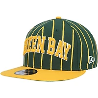 NWE PAC GREEN GOLD NFL PINSTRIPE CITY ARCH 9FIFTY HATMENSNP