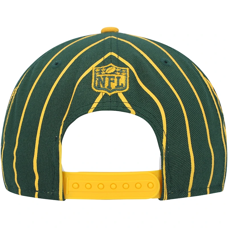 NWE PAC GREEN GOLD NFL PINSTRIPE CITY ARCH 9FIFTY HATMENSNP