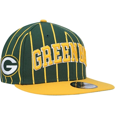 NWE PAC GREEN GOLD NFL PINSTRIPE CITY ARCH 9FIFTY HATMENSNP