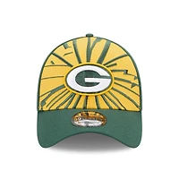 Casquette Flex New Era pour homme Green Bay Packers Shattered 39THIRTY vert/doré