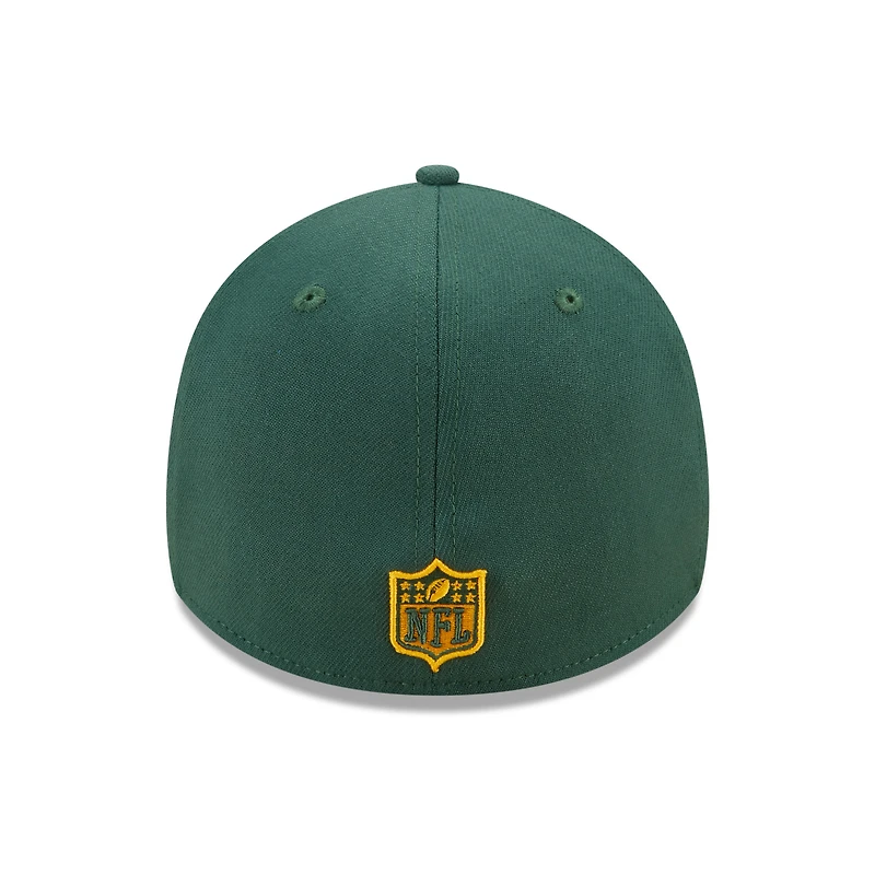 Casquette Flex New Era pour homme Green Bay Packers Shattered 39THIRTY vert/doré