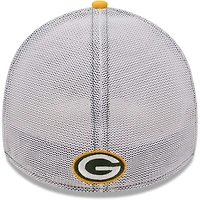 Casquette 39THIRTY à bandes de l'équipe Green Bay Packers New Era pour homme - vert/doré flex
