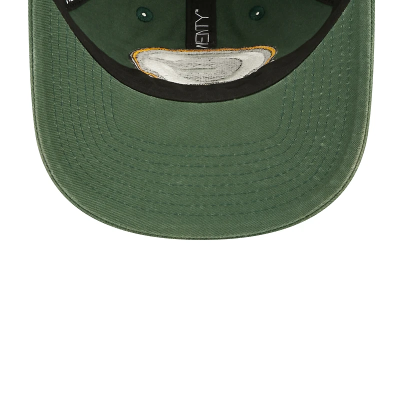 Men's New Era Green Green Bay Packers 2022 Sideline - 9TWENTY Team Color Adjustable Hat