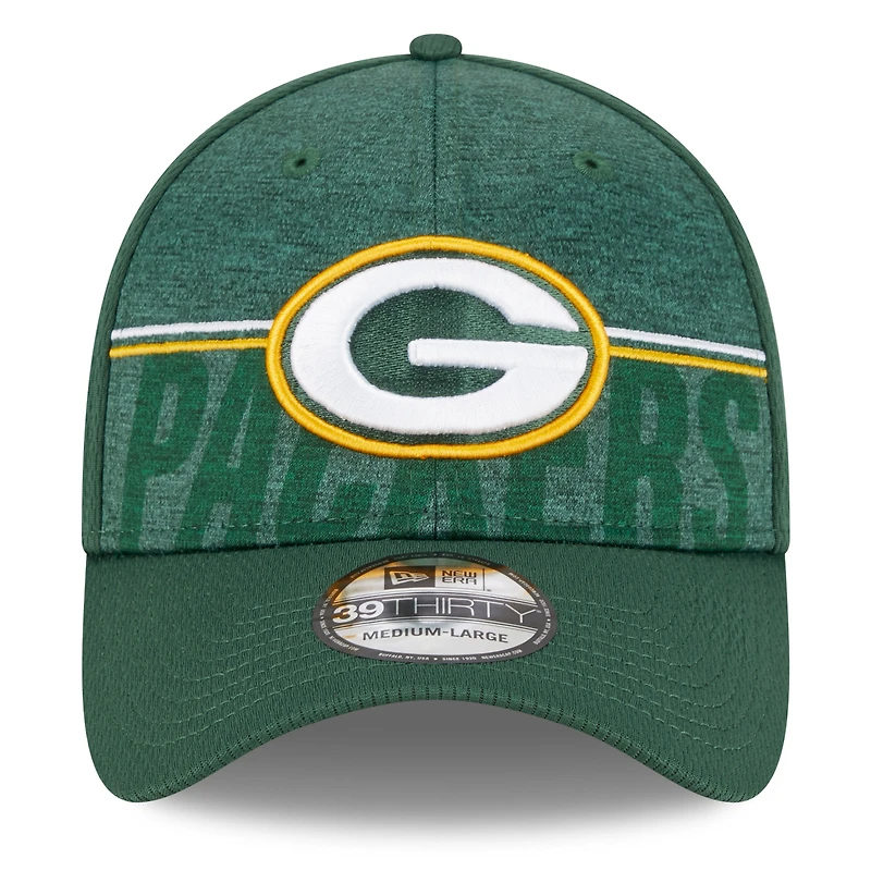 Casquette Flex New Era Green Bay Packers 2023 NFL Training Camp 39THIRTY pour homme