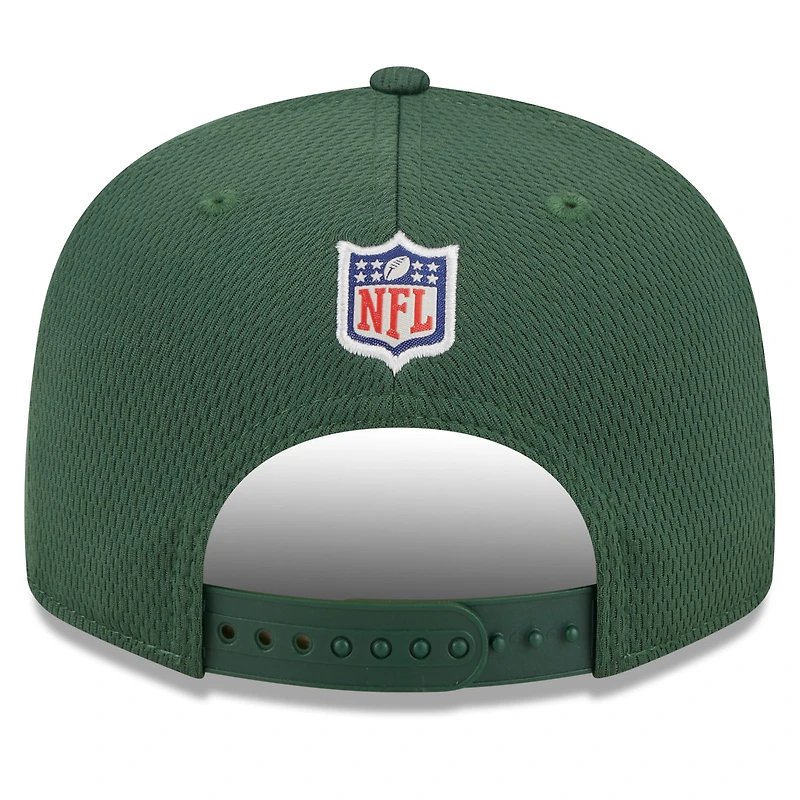 New Era Green Bay Packers 2023 NFL Training Camp 9FIFTY Snapback Casquette pour homme