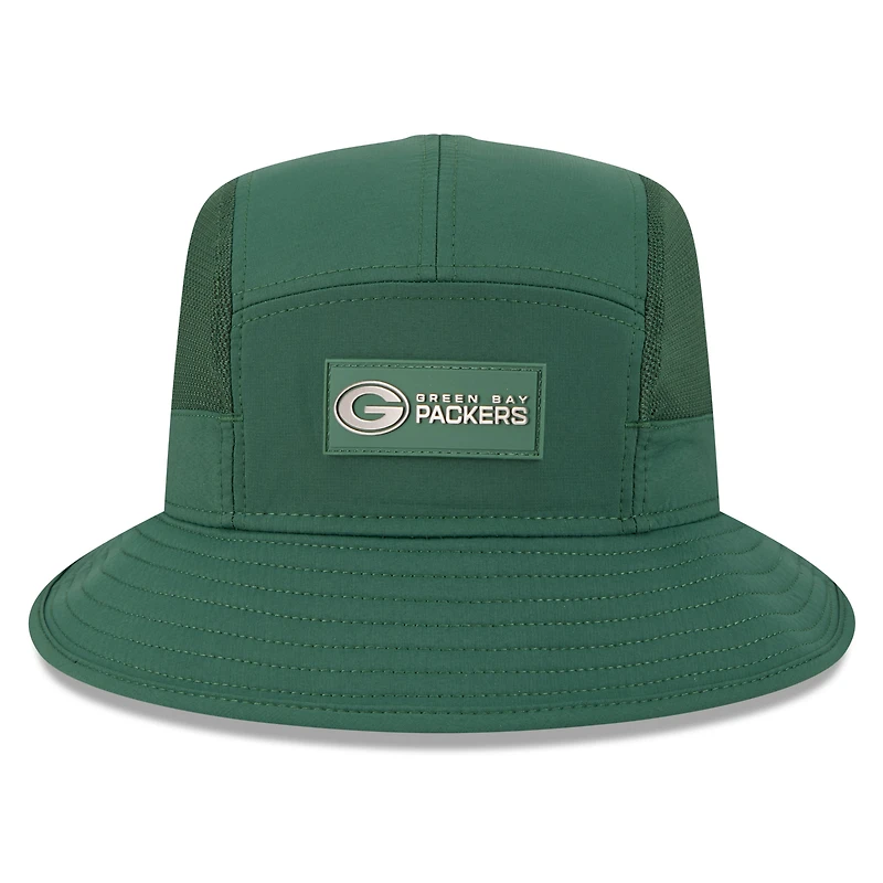 Bob New Era vert pour homme Green Bay Packers 2025 Sideline