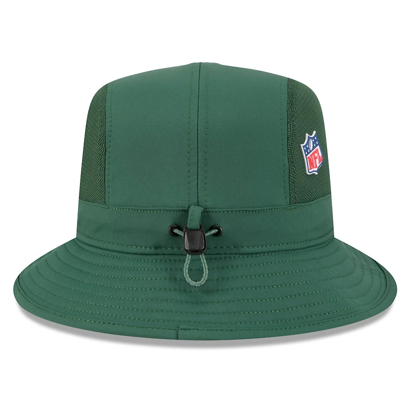 Bob New Era vert pour homme Green Bay Packers 2025 Sideline