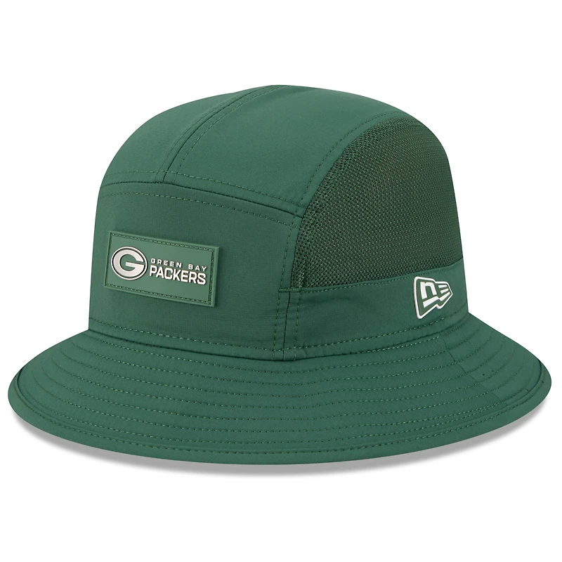 Bob New Era vert pour homme Green Bay Packers 2025 Sideline