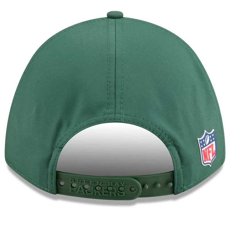 Casquette ajustable M-Crown 9FORTY verte New Era pour homme, édition 2025 des Packers de Green Bay