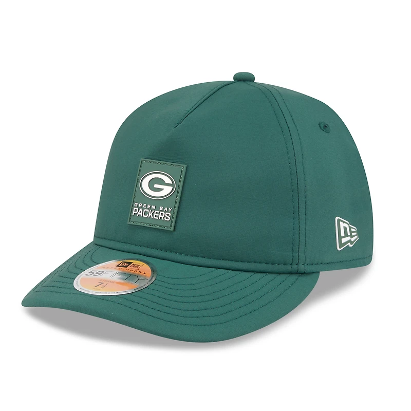 Casquette ajustée 59FIFTY verte pour homme des Packers de Green Bay 2025 Sideline Retro Crown New Era