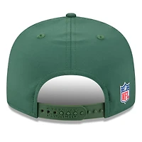 Men's New Era Green Green Bay Packers 2025 Sideline Split Panel 9FIFTY Snapback Hat