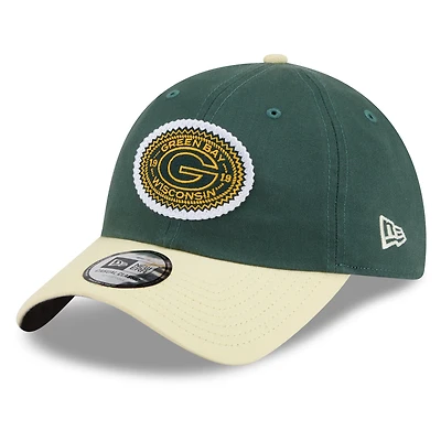 Casquette New Era verte pour homme, collection Green Bay Packers 2026 Rivalries, style classique décontracté et ajustable