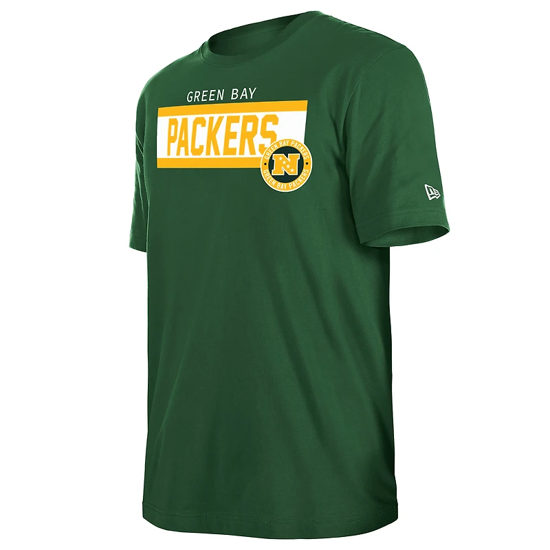 Men's New Era Green Bay Packers 3rd Down High Density Print T-Shirt