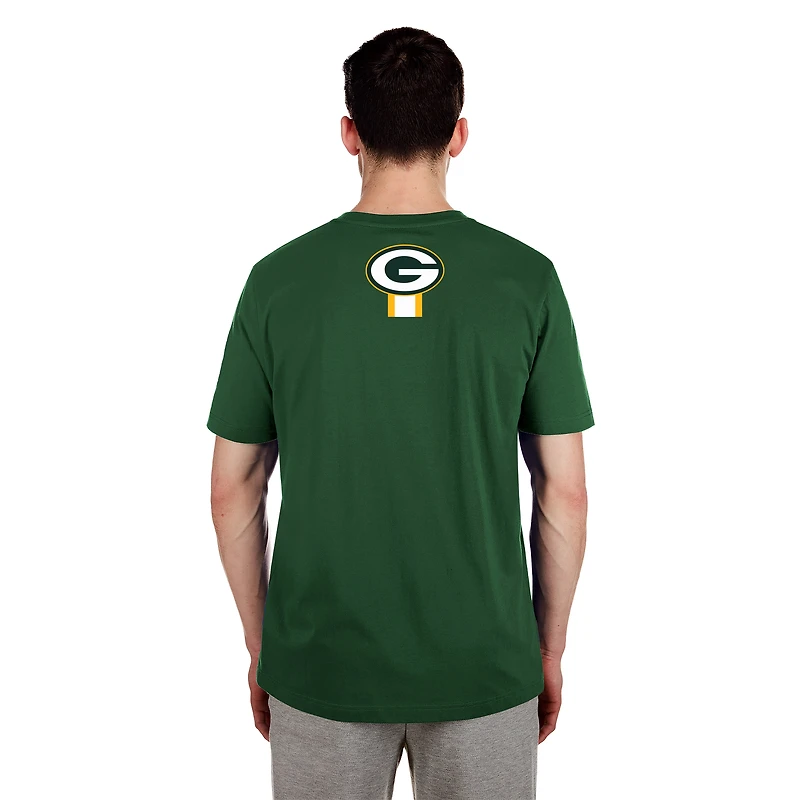 T-shirt imprimé haute densité 3rd Down des Packers de Green Bay New Era pour homme