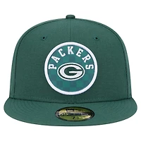 Casquette ajustée à carreaux 59FIFTY des Packers de Green Bay New Era pour homme