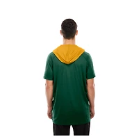 T-shirt à manches courtes et capuche raglan authentique des Packers de Green Bay New Era pour homme