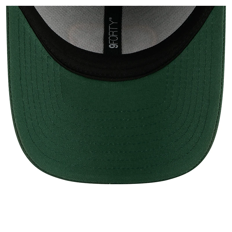 Men's New Era  Green Green Bay Packers Core Team 9FORTY Adjustable Hat