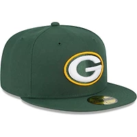 Casquette ajustée 59FIFTY Main Green Bay Packers New Era pour homme, vert