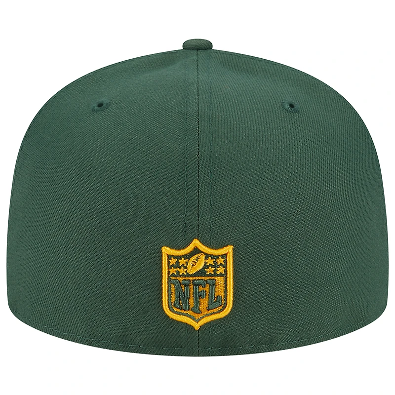 Casquette ajustée New Era Green Bay Packers Main 59FIFTY pour homme