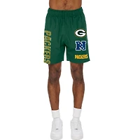 Short de match New Era vert Green Bay Packers pour homme