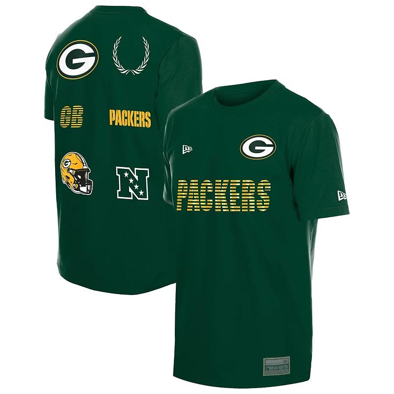 T-shirt New Era vert Green Bay Packers pour homme