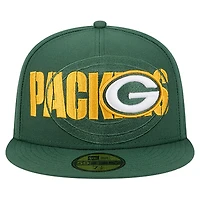Casquette ajustée 59FIFTY verte des Packers de Green Bay pour homme New Era