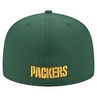 Casquette ajustée 59FIFTY verte des Packers de Green Bay pour homme New Era